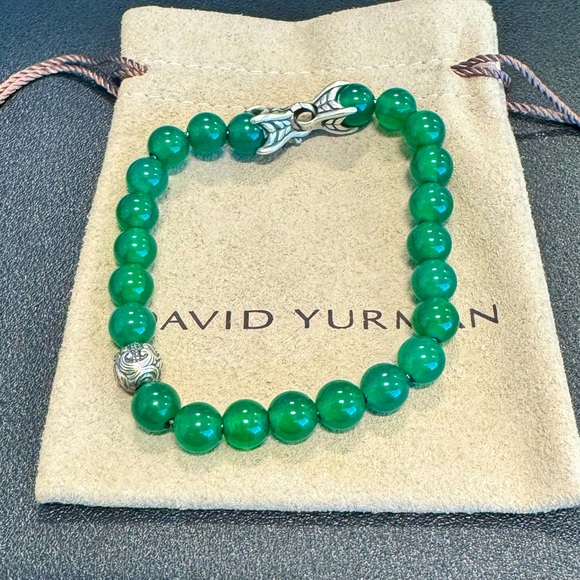 David Yurman Other - Authentic David Yurman in Green Onyx with Sterling silver accent bead.